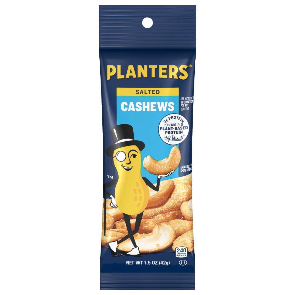 PLANTERS SALTED CASHEWS 1.5 OZ
