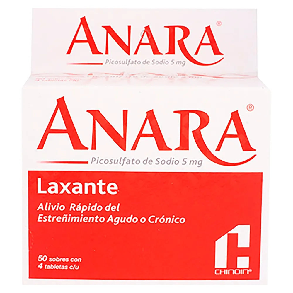 ANARA X 200 TAB PICOSULFATO SÓDICO