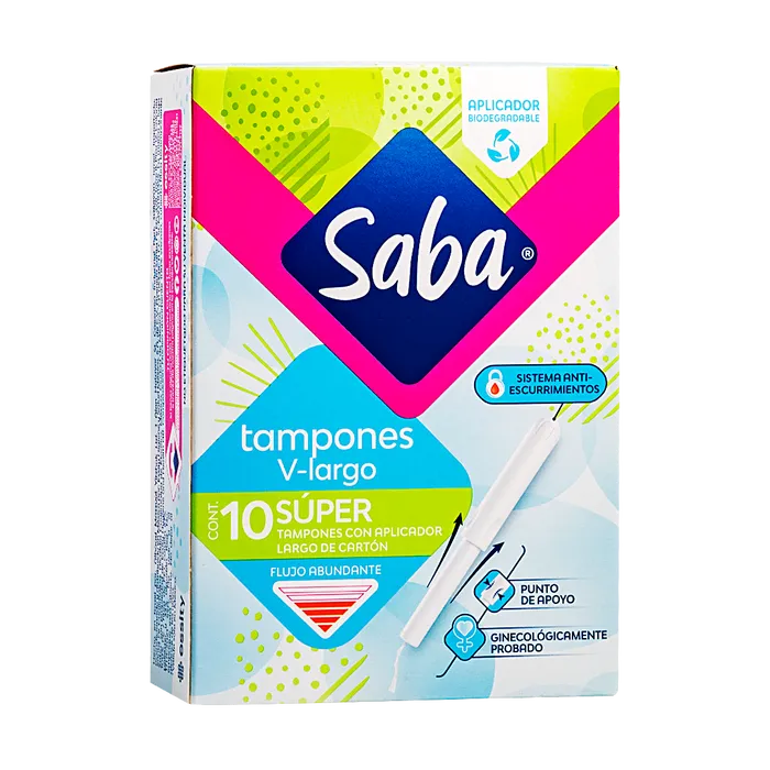 TAMPONES SABA ESTILOS SUPER 24X10S