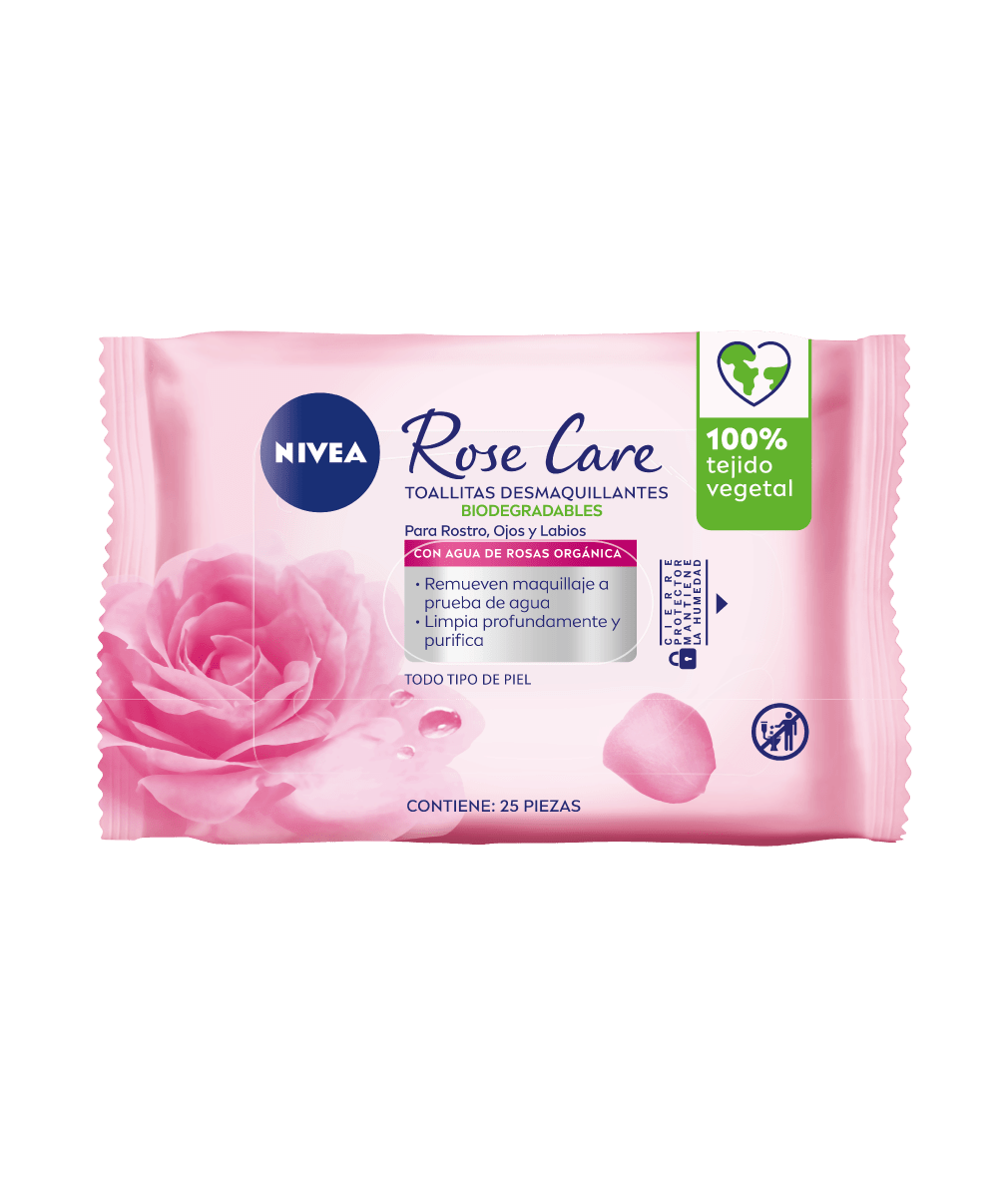 NIVEA FACE TOALLITAS ROSAS 20PZS