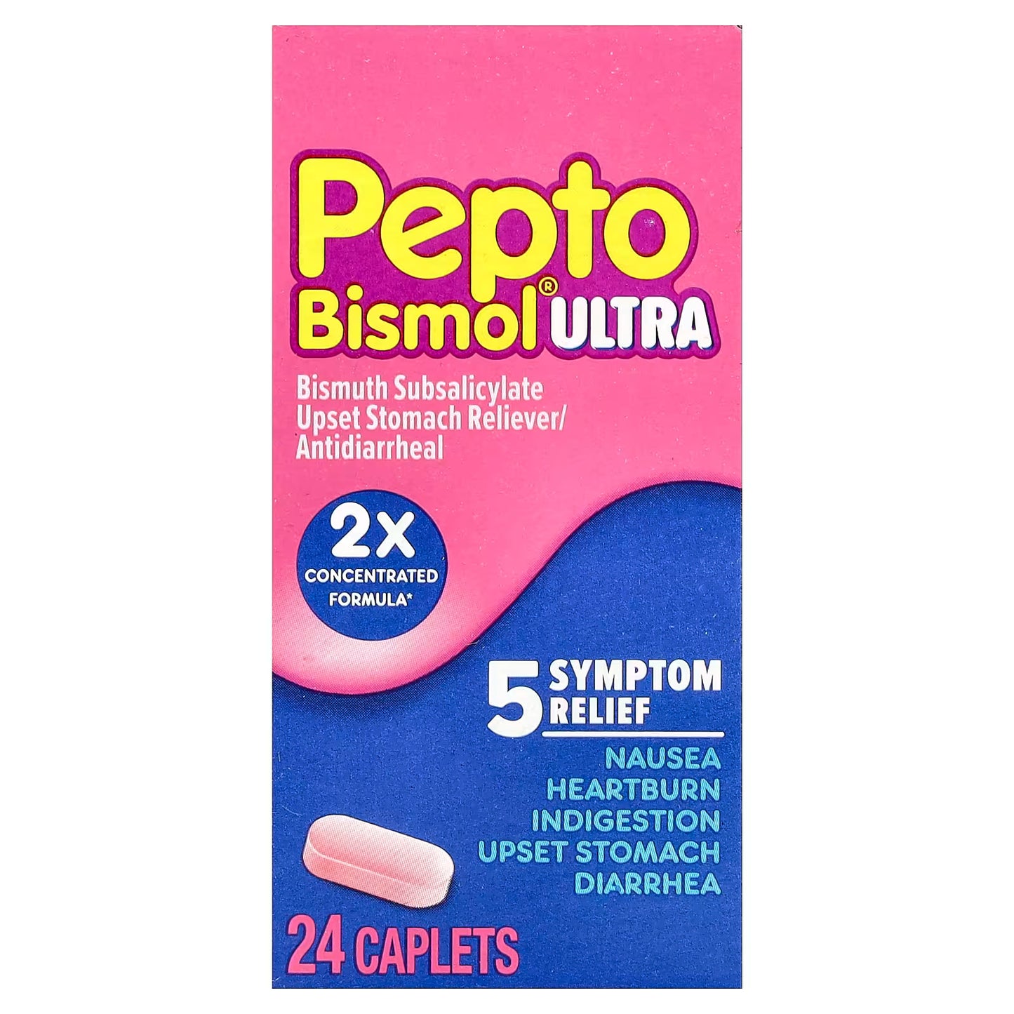 PEPTOBISMOL TABLETAS TIRAS 24UND