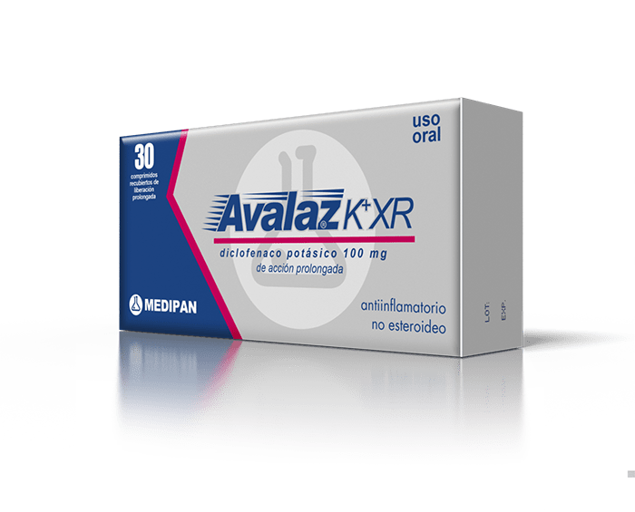 AVALAZ K XR 100X30 LIB PROL DICLOF POTASICO