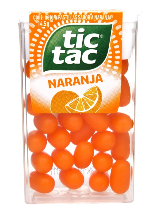 TIC TAC NARANJA T12/14.5 GR