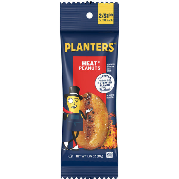 PLANTERS HEAT PEANUTS 1.75 OZ