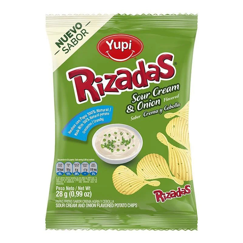 Rizadas Yupi Sour Cream & Onion 28g