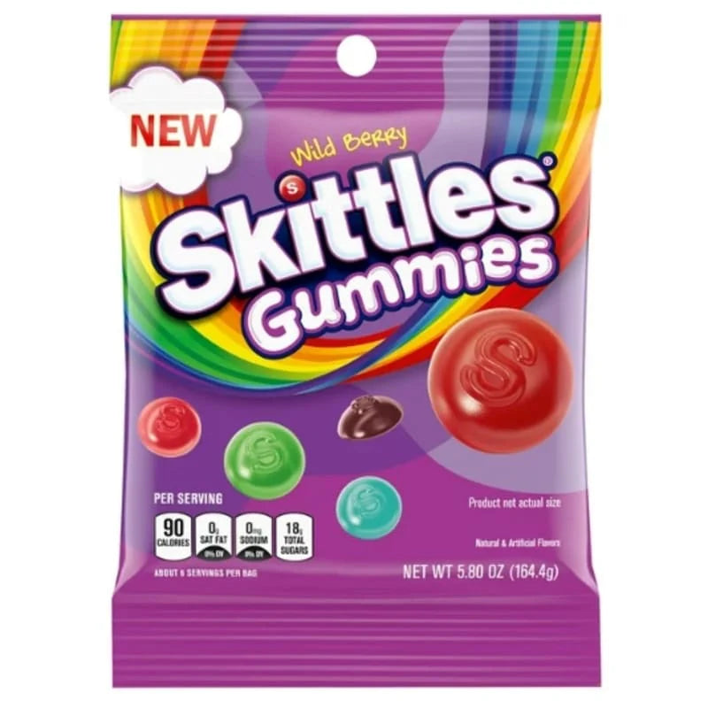 SKITTLE GUMMIES WILD BURRY 5.8OZ