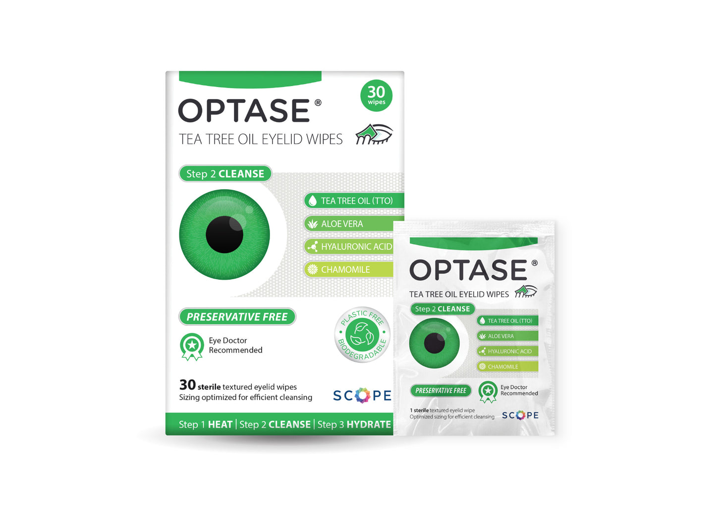 TTO Eyelid Cleansing Wipes OPTASE