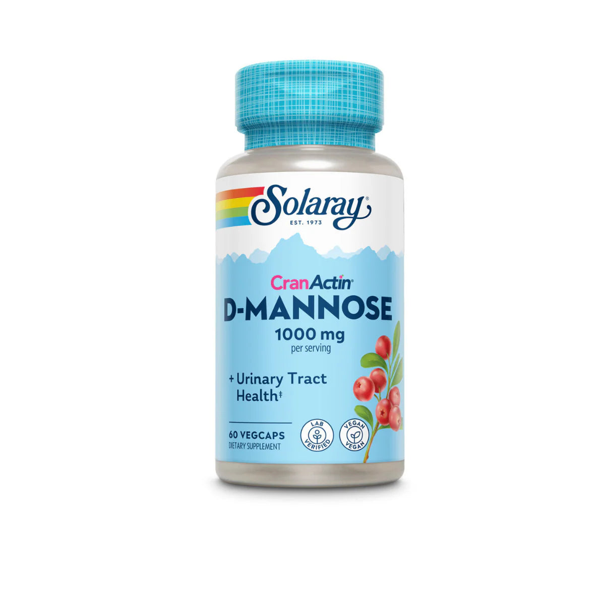 D-Mannose with CranActin - 60ct 1000mg