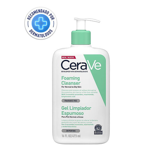 CERAVE   GEL LIMPIADOR ESPUMOSO 16OZ 473 ML