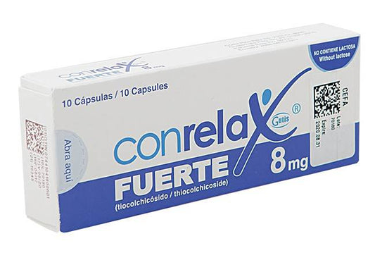 CONRELAX FUERTE 8MG 1 DE 10 UNIDADES