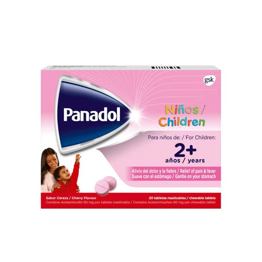 PANADOL NIÑOS X 20 TAB