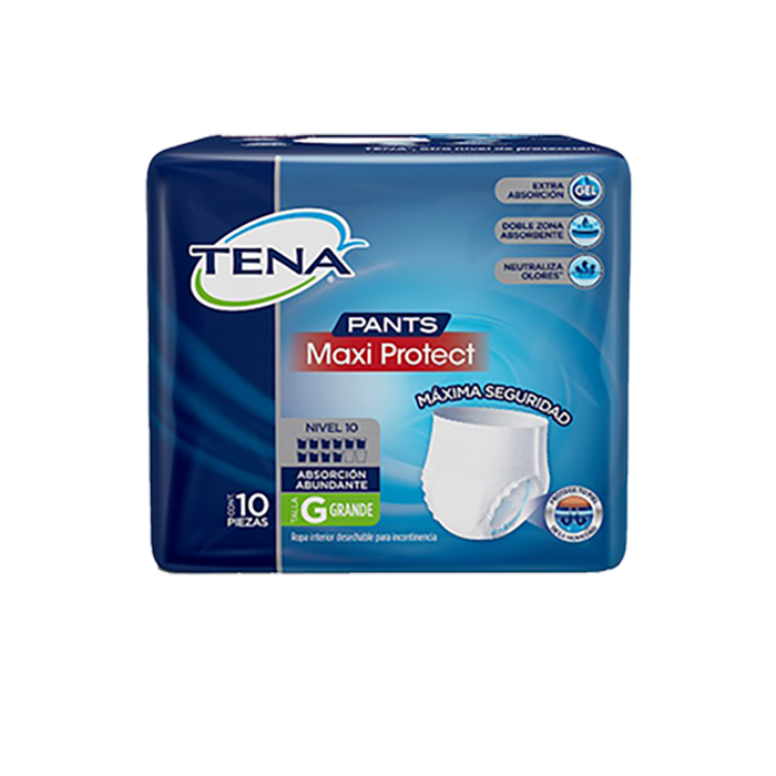 TENA PANTS MAXIPROTEXT GRANDES 10S