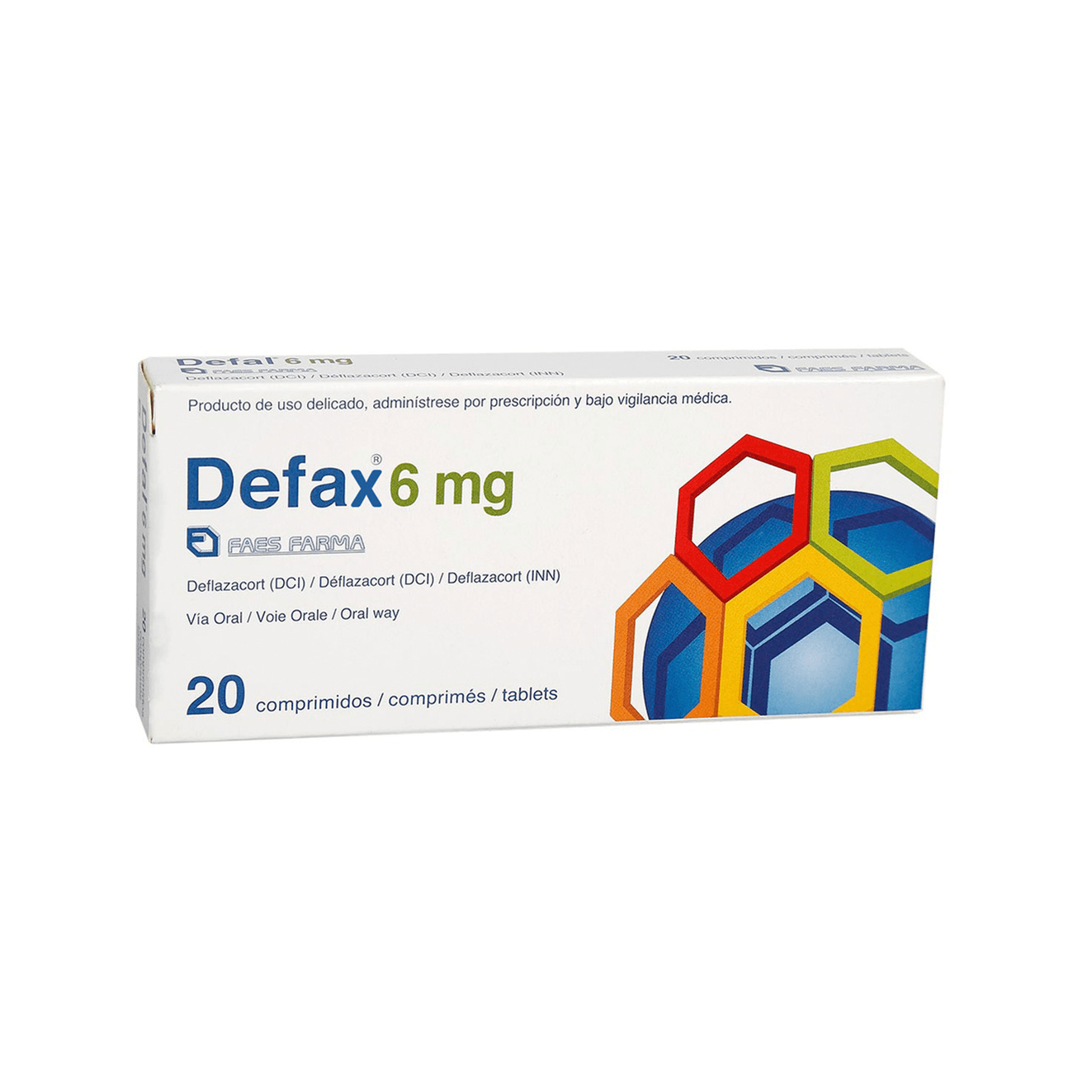 DEFAX 6MGX 20COMP  DEFLAZACORT   TAB