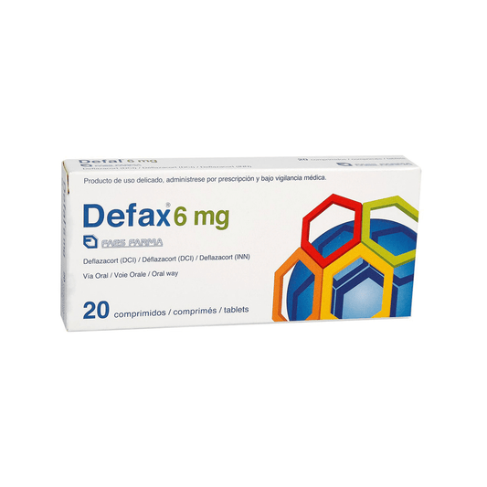 DEFAX 6MGX 20COMP  DEFLAZACORT   TAB