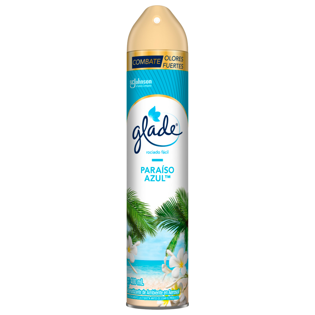 GLADE AEROSOL PARAISO AZUL 400ML