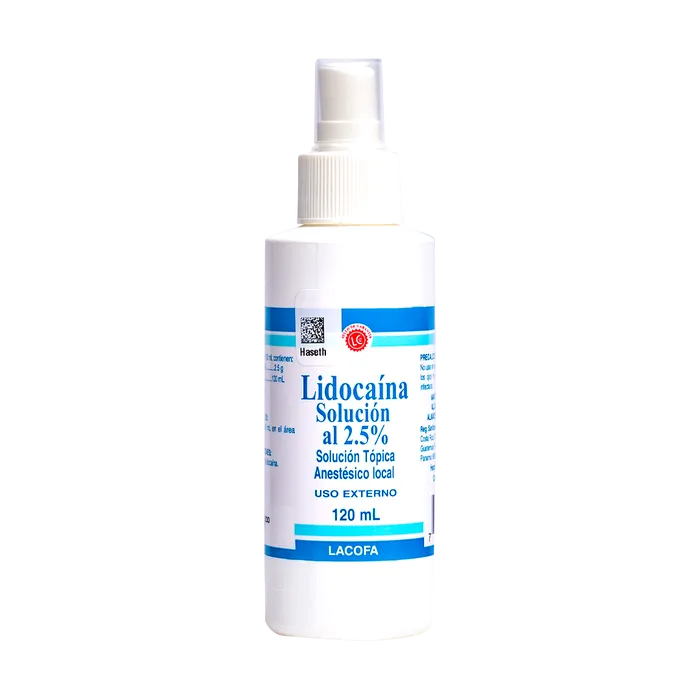 LIDOCAINA SOLUCION 2.5% 120ML