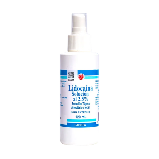 LIDOCAINA SOLUCION 2.5% 120ML