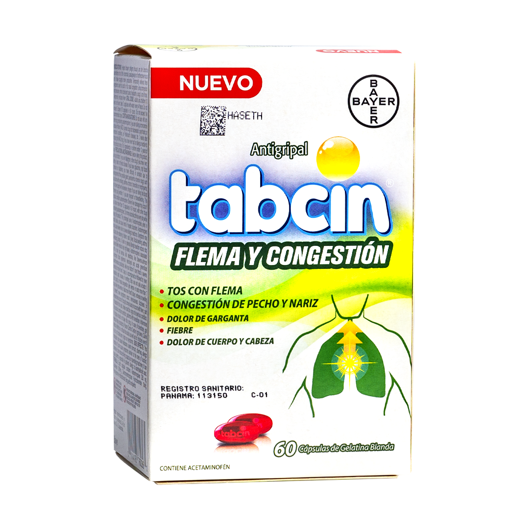 TABCIN FLEMA Y CONGESTION X  30 PARES CAP BLANDAS (POR PARES)