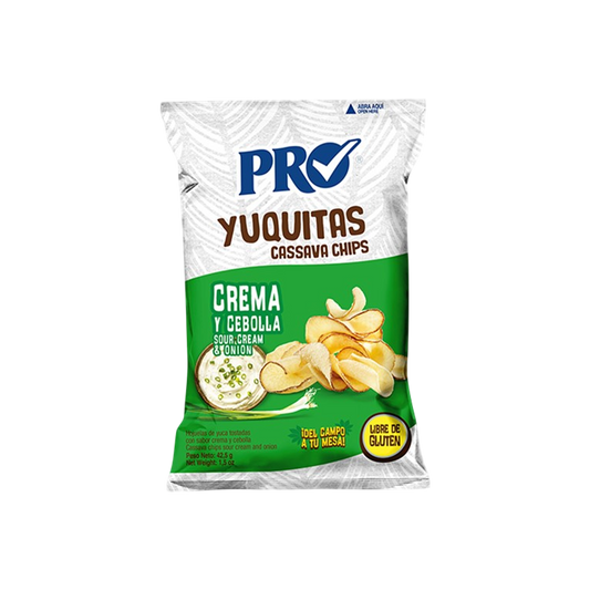 YUQUITAS CREMA Y CEBOLLA PRO 42.5G