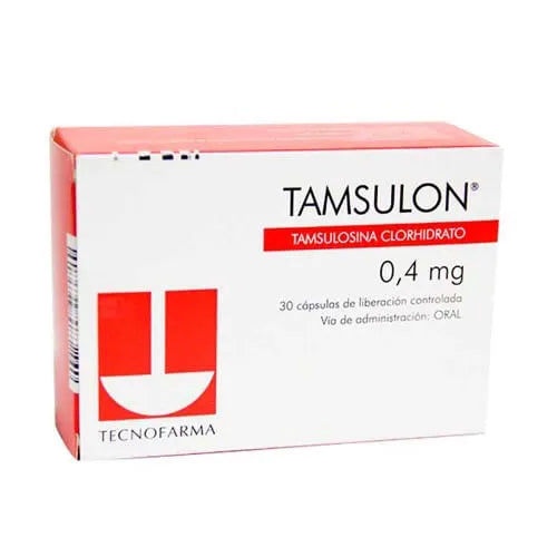 TAMSULON 0 4MGX30  TAMSULOSINA   TAB