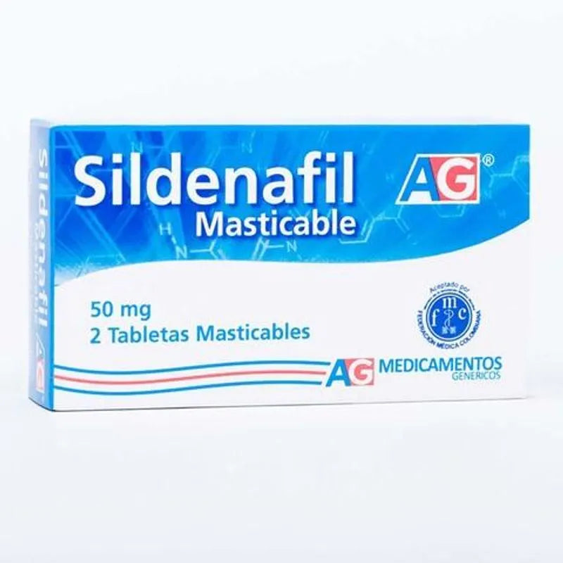 SILDENAFIL 50MG X 2 DUO PACK MASTICABLE