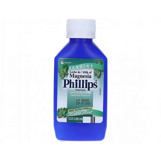 LECHE MAGNESIA PHILLIPS MENTA 120ML  ENVASE