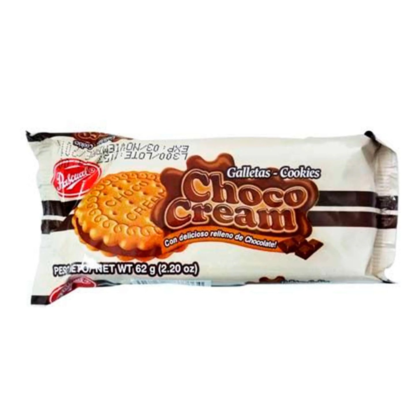 PASCUAL CHOCO CREAM CHOCOLATE 62G