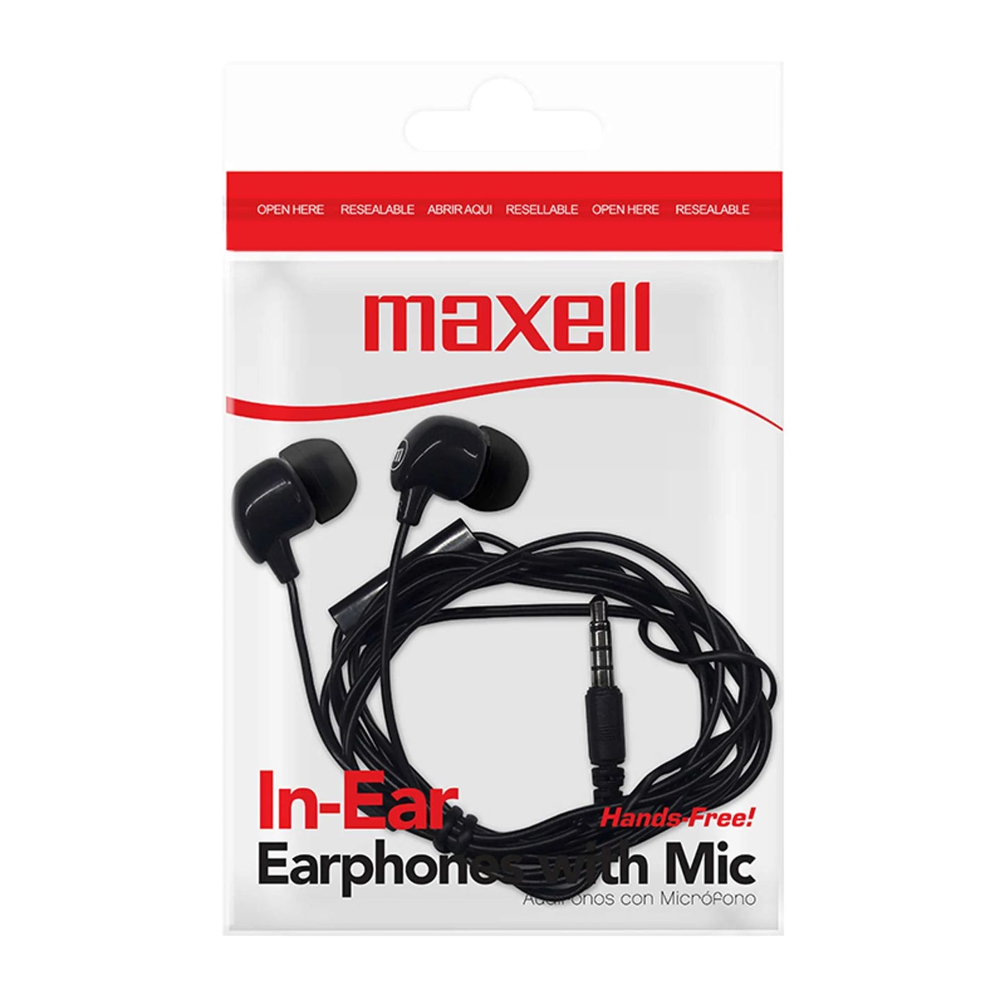 Maxell Audifonos con Boton Microfono