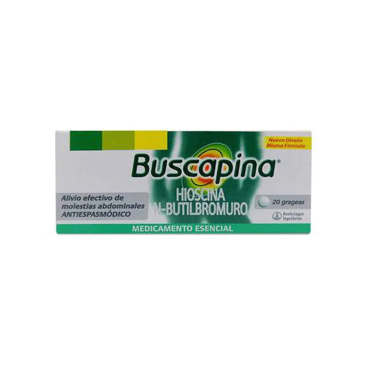 BUSCAPINA 10MG X20 GRAGEAS (POR UNIDAD)
