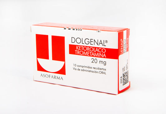 DOLGENAL 20 X10  KETOROLAC TROMETAMINA    TAB