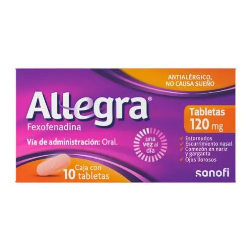 ALLEGRA 120X10  FEXOFENADINA   TAB