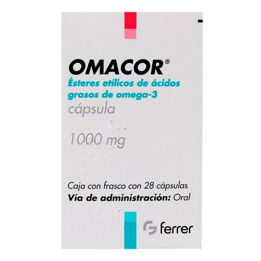 OMACOR CAP  BLANDAS 1000MG X 28  ACIDO GRASO OMEGA   TAB