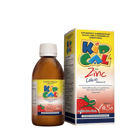 KID CAL 180ML   CALCIO- VIT D- ZINC  FRESA  JARABE