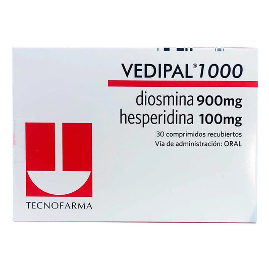 VEDIPAL 1000-900MG 100MGX30COMP DIOSMI HESPER  TAB