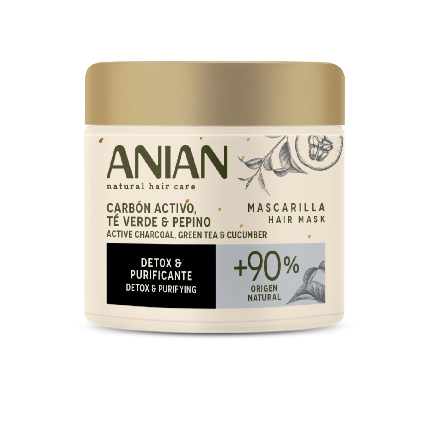 ANIAN - HAIR MASK CARBON ACTIVO 350 ML