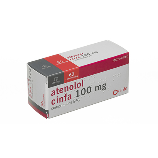 ATENOLOL 100MG CINFA X 60 TAB