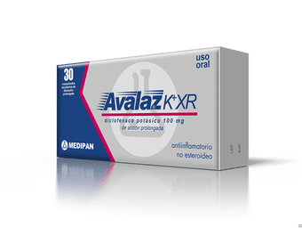 compare product AVALAZ K XR 100X30 LIB PROL  DICLOF  POTASICO