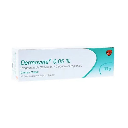 DERMOVATE CREMA 30G  CLOBETASOL 0 05%