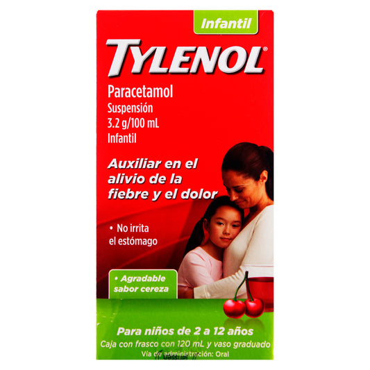 TYLENOL JARABE CEREZA 120ML  PARACETAMOL