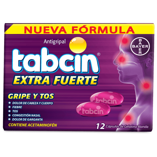 TABCIN GRIPE Y TOS LIQUIGEL X 12