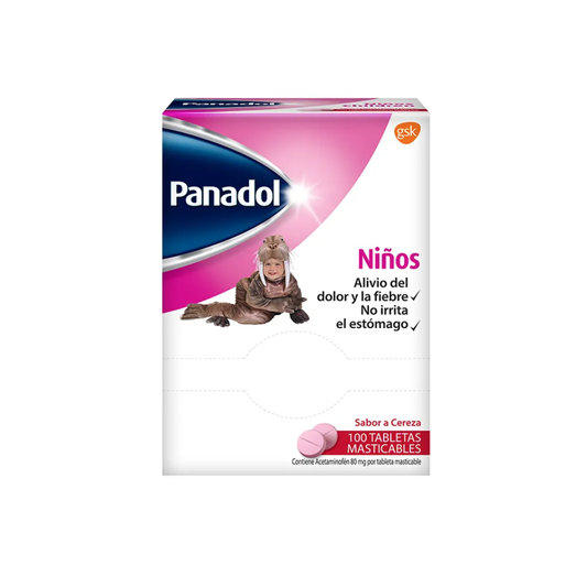 PANADOL NIÑOS X 100 TAB