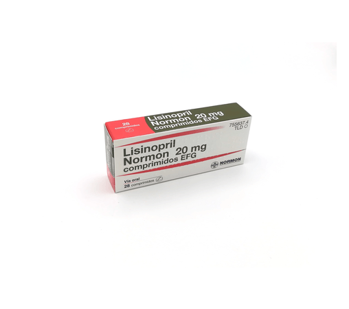 LISINOPRIL 20MG X 28 TABLETAS  TAB