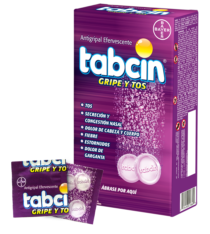 TABCIN GRIPE Y TOS X 60 EFERV (POR UNIDAD)
