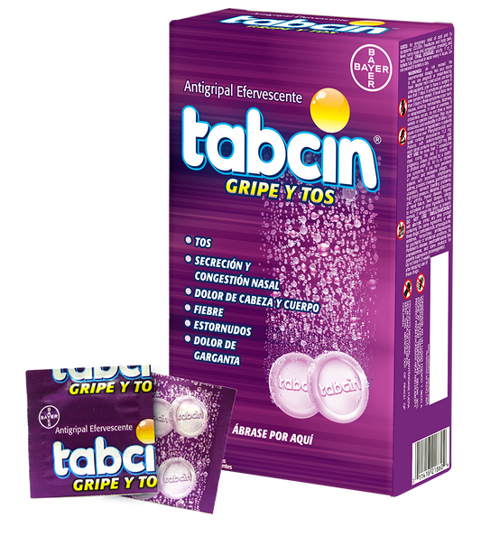 TABCIN GRIPE Y TOS X 60 EFERV (POR UNIDAD)