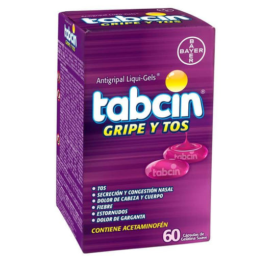 TABCIN GRIPE Y TOS LIQUIDGEL X 30 PARES (POR PARES)