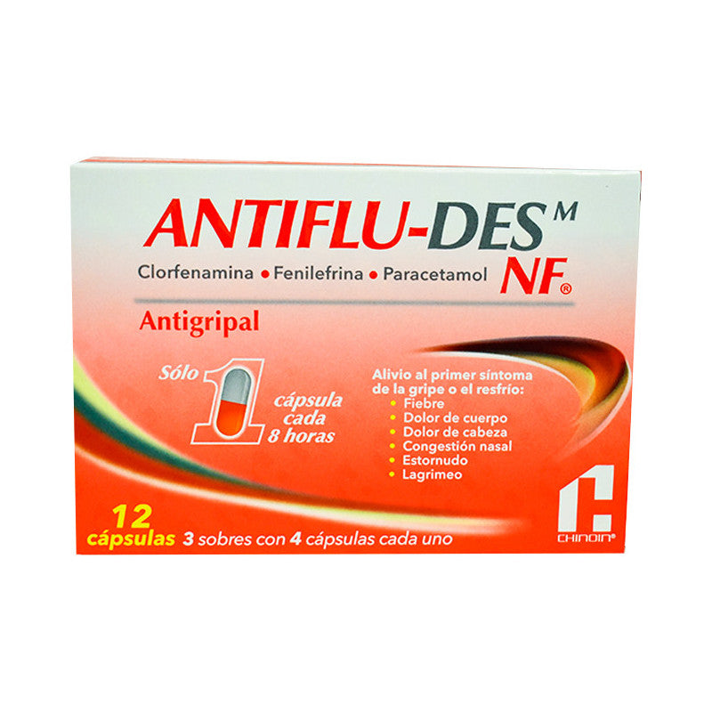 ANTIFLUDES X 100  AMANTADINA  CLORFE ACETAM   TAB