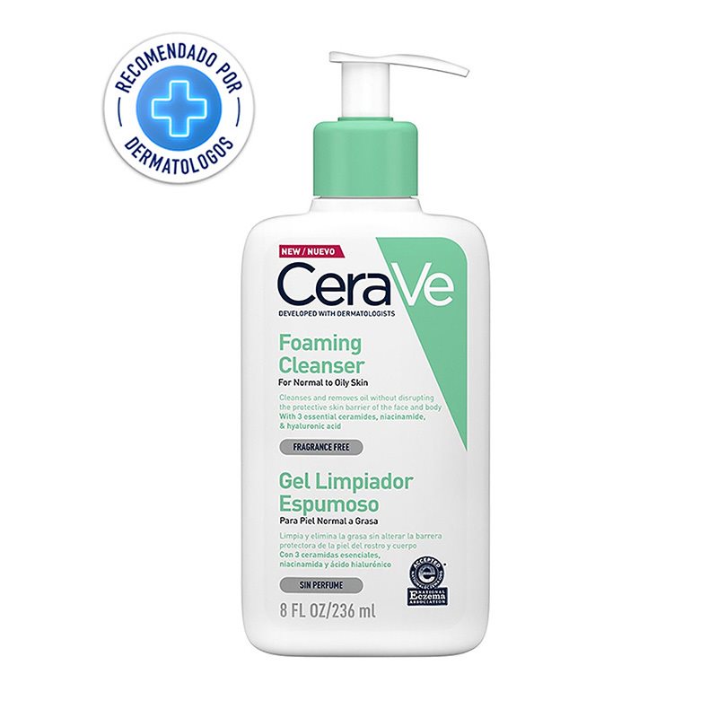 CERAVE - GEL LIMPIADOR ESPUMOSO 8oz