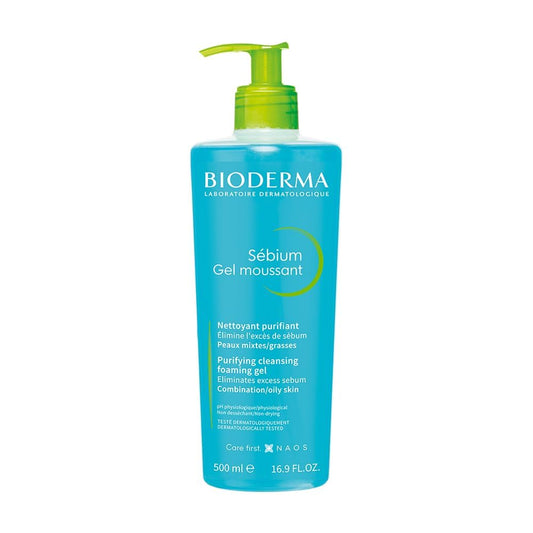 BIODERMA SEBIUM GEL MOUSSANT PUMP 500ML