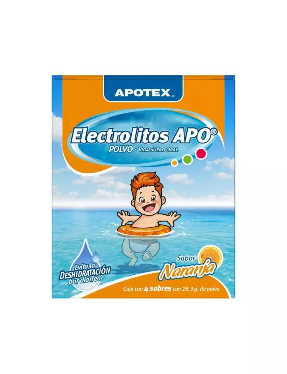 ELECTROLITOS NARANJA X 4 SOBRES