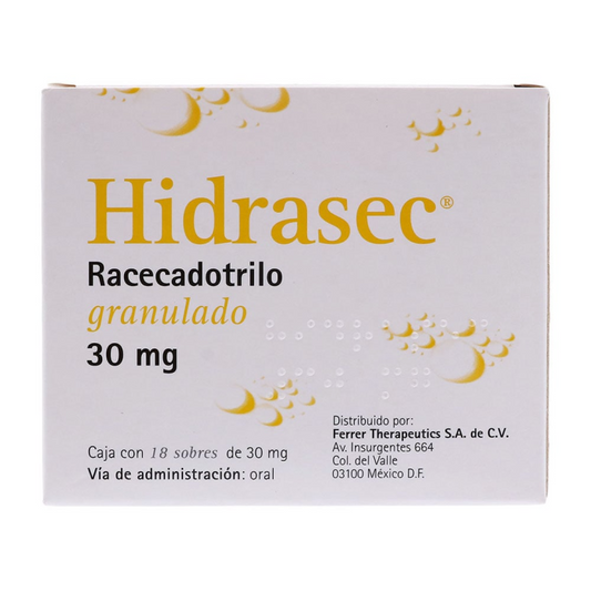 HIDRASEC 30MG 3G X 18 SOBRES